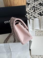 Chanel Small Classic Flap Bag Pink Silver Hardware-23cm - 4