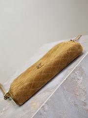 YSL Saint Lauren Gaby Mini Crossbody Bag in Quilted Suede-19*3*3.5cm - 3