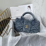 Chanel Small Bow Bag Denim -18x26x5cm - 6