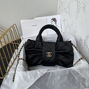 Chanel Small Bow Bag Satin Black -18x26x5cm - 1