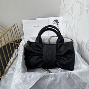Chanel Small Bow Bag Satin Black -18x26x5cm - 4