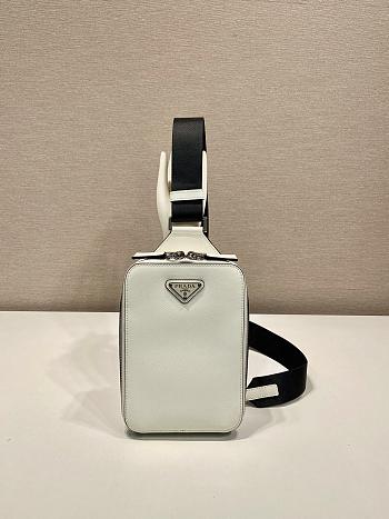 Prada Brique Saffiano leather bag-14*20*5cm