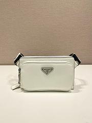 Prada Saffiano leather belt bag White-21*13*2.5 - 1