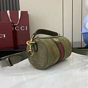 Gucci Ophidia mini bag dark Green suede-18.5*11*11cm - 5
