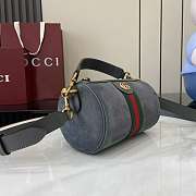 Gucci Ophidia mini bag dark grey suede-18.5*11*11cm - 6