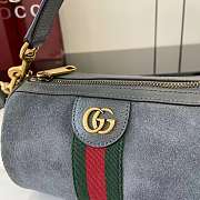 Gucci Ophidia mini bag dark grey suede-18.5*11*11cm - 4