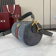 Gucci Ophidia mini bag dark grey suede-18.5*11*11cm - 5