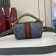 Gucci Ophidia mini bag dark grey suede-18.5*11*11cm - 3