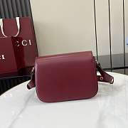 Gucci Horsebit 1955 Soft Mini shoulder Rosso Ancora red leather-19.5x15x9cm - 3