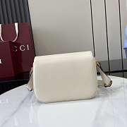 Gucci Horsebit 1955 Soft Mini shoulder White leather-19.5x15x9cm - 3
