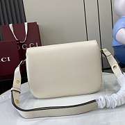 Gucci Horsebit 1955 Soft small shoulder White leather-26x17.5x10cm - 3