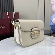 Gucci Horsebit 1955 Soft small shoulder White leather-26x17.5x10cm - 2