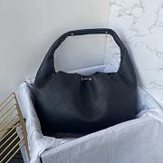 Chanel 26C Hobo Bag Black Leather-35×12×45cm - 5