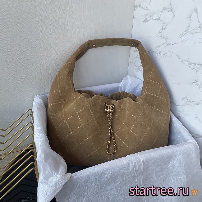 Chanel 26C Hobo Bag Khaki -35×12×45cm - 1