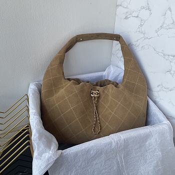Chanel 26C Hobo Bag Khaki -35×12×45cm