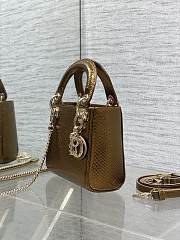 Christian Dior Mini Python Lady Dior 001-17cm - 4