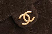 Chanel 25C hobo Bag Suede coffee brown 003 -30×26×14cm - 5