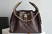 Chanel 25C hobo Bag coffee brown 004 -30×26×14cm - 1
