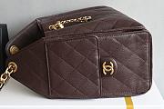 Chanel 25C hobo Bag coffee brown 004 -30×26×14cm - 4