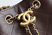 Chanel 25C hobo Bag coffee brown 004 -30×26×14cm - 3