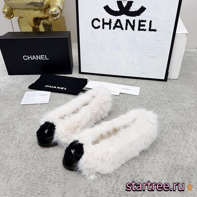 Chanel ballerina flats mixed shearling - 1