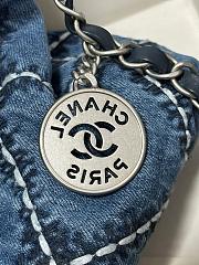 Chanel 22 Small Shoulder bag Denim-35x37x7cm - 5