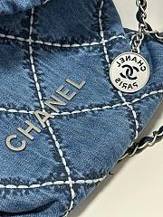 Chanel 22 Small Shoulder bag Denim-35x37x7cm - 3