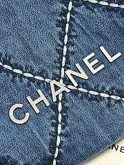 Chanel 22 Small Shoulder bag Denim-35x37x7cm - 2