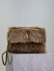 YSL Saint Lauren Niki Fur Chain Bag-28*20*8.5cm - 1