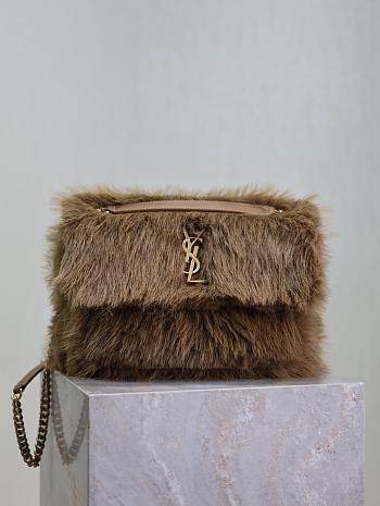 YSL Saint Lauren Niki Fur Chain Bag-28*20*8.5cm