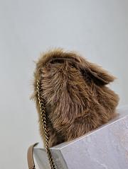 YSL Saint Lauren Niki Fur Chain Bag-28*20*8.5cm - 6