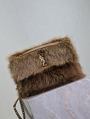 YSL Saint Lauren Niki Fur Chain Bag-28*20*8.5cm - 4