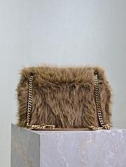 YSL Saint Lauren Niki Fur Chain Bag-28*20*8.5cm - 3