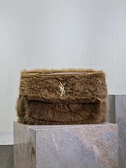 YSL Saint Lauren Niki Fur Chain Bag- 47*34*16CM - 1