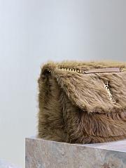 YSL Saint Lauren Niki Fur Chain Bag- 47*34*16CM - 4