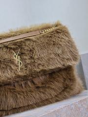 YSL Saint Lauren Niki Fur Chain Bag- 47*34*16CM - 2