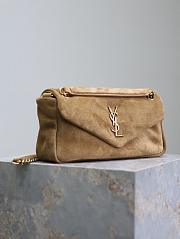 YSL SAINT LAURENT Calypso Large padded suede shoulder bag-26*14*7CM - 4