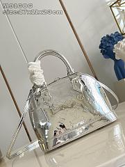 Louis Vuitton Monogram Vernis Alma BB Silver-17*11*23cm - 1