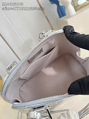 Louis Vuitton Monogram Vernis Alma BB Silver-17*11*23cm - 5