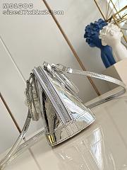 Louis Vuitton Monogram Vernis Alma BB Silver-17*11*23cm - 3