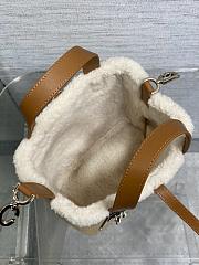 Dior Small DiorAlps Toujours Vertical Handbag Beige Suede-18.5*18.8*12cm - 6