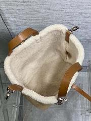 Dior Medium DiorAlps Toujours Vertical Handbag Beige Suede-23*25*11cm - 3