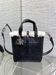 Dior Small DiorAlps Toujours Vertical Handbag Black-18.5*18.8*12cm - 1