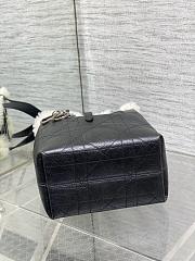 Dior Small DiorAlps Toujours Vertical Handbag Black-18.5*18.8*12cm - 5