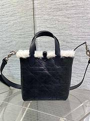 Dior Small DiorAlps Toujours Vertical Handbag Black-18.5*18.8*12cm - 2