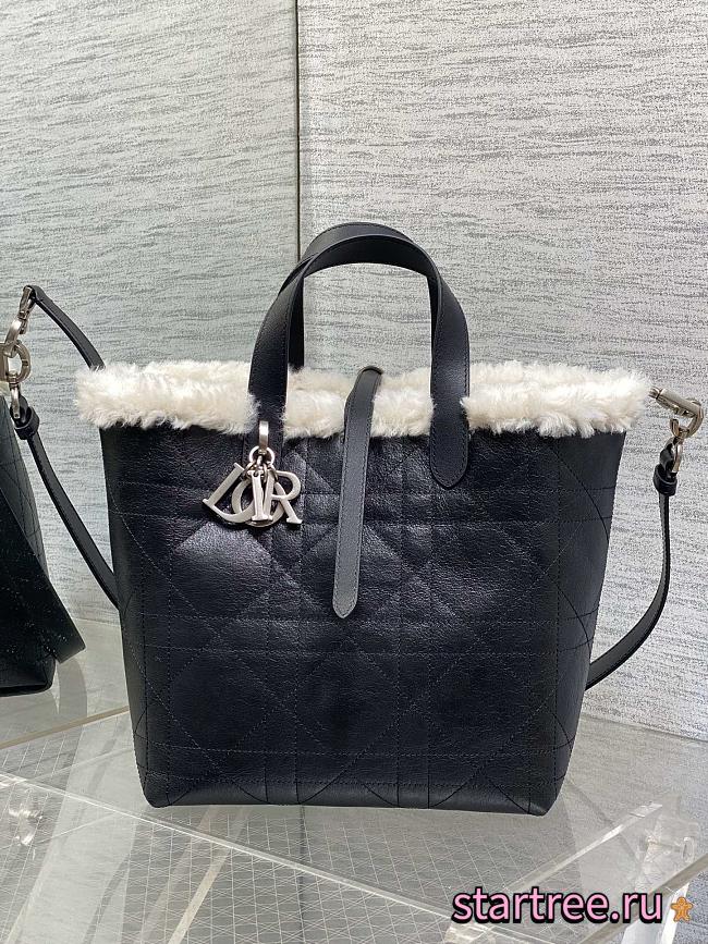 Dior Medium DiorAlps Toujours Vertical Handbag Black-23*25*11cm - 1