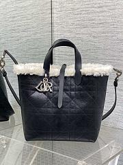 Dior Medium DiorAlps Toujours Vertical Handbag Black-23*25*11cm - 1