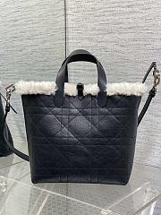 Dior Medium DiorAlps Toujours Vertical Handbag Black-23*25*11cm - 2