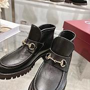 GUCCI Women's Horsebit ankle boot Black Leather - 3