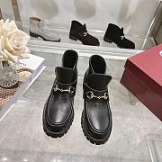 GUCCI Women's Horsebit ankle boot Black Leather - 2